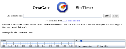 Главная страница сайта OctaGate SiteTimer