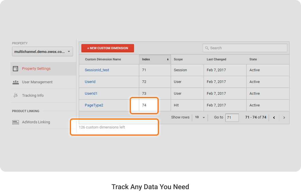 Track Any Data You Need