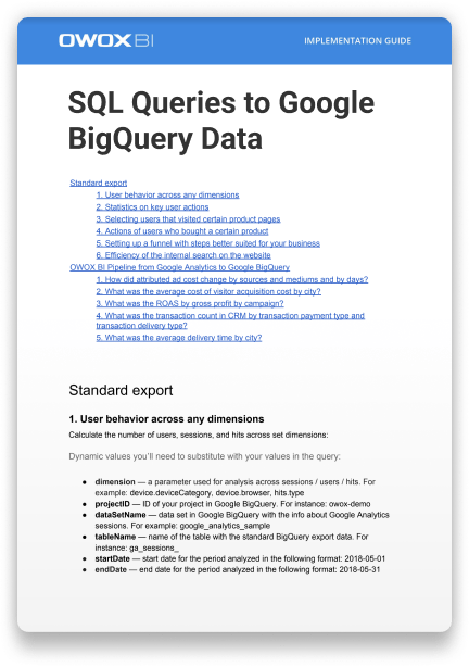 SQL Queries to Google BigQuery Data