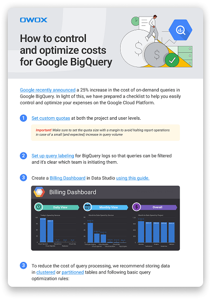 How to control and optimize costs for Google BigQuery