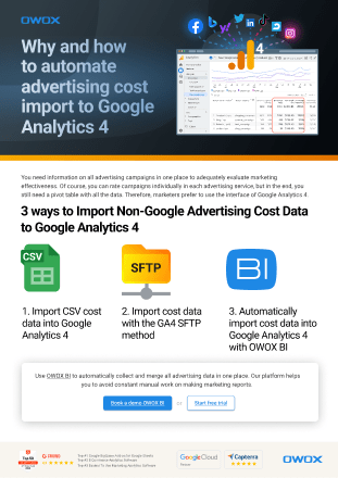 Why and how to automate advertising cost import to Google Analytics 4