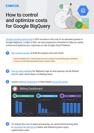 How to control and optimize costs for Google BigQuery