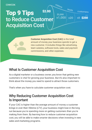 Top 9 Tips to Reduce Customer Acquisition Cost (CAC)