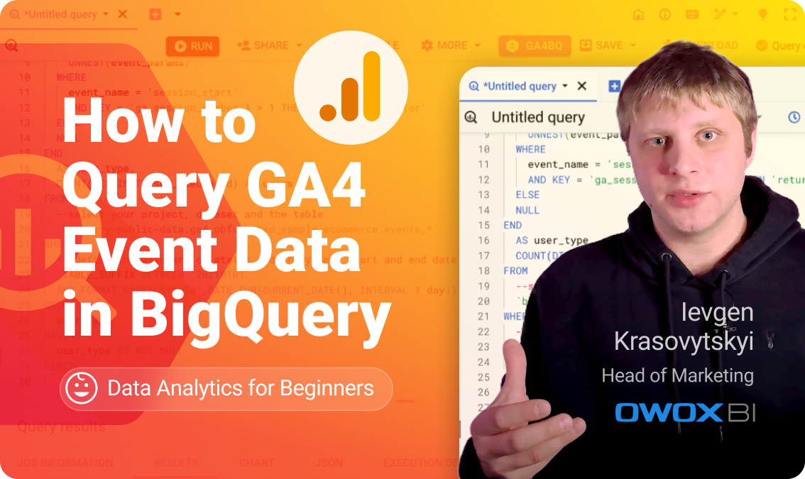 How to Query GA4 Event Data in BigQuery | Marketing Analytics for Beginners