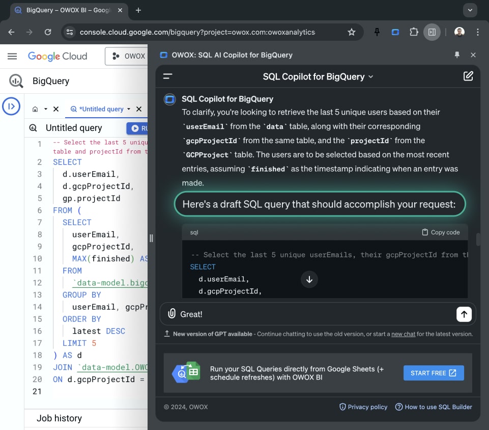 Build SQL Queries 50х Faster with AI