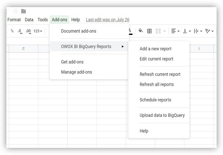 OWOX BI BigQuery Reports