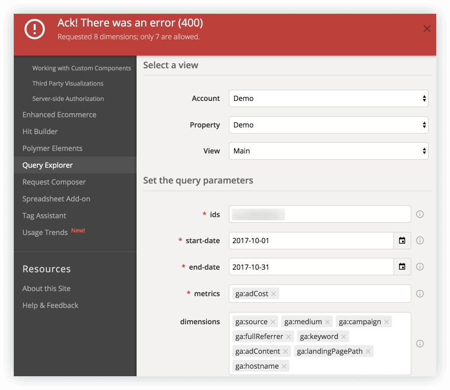 Google Analytics API