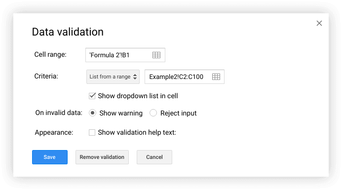 data validation