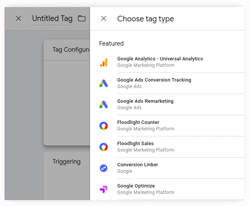 google tag manager configuration