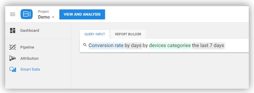 query input Smart Data