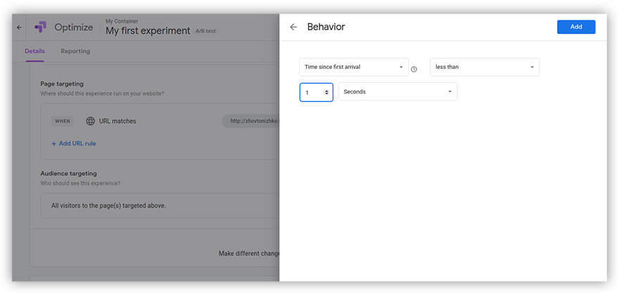 setting up targeting