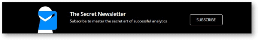 Block for subscribing to the OWOX BI Secrets newsletter