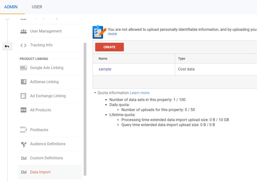 create a data set