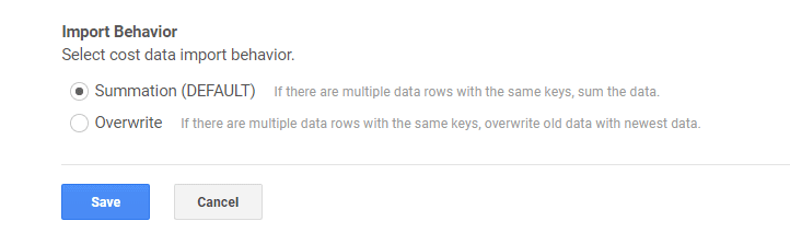 import behaviour details