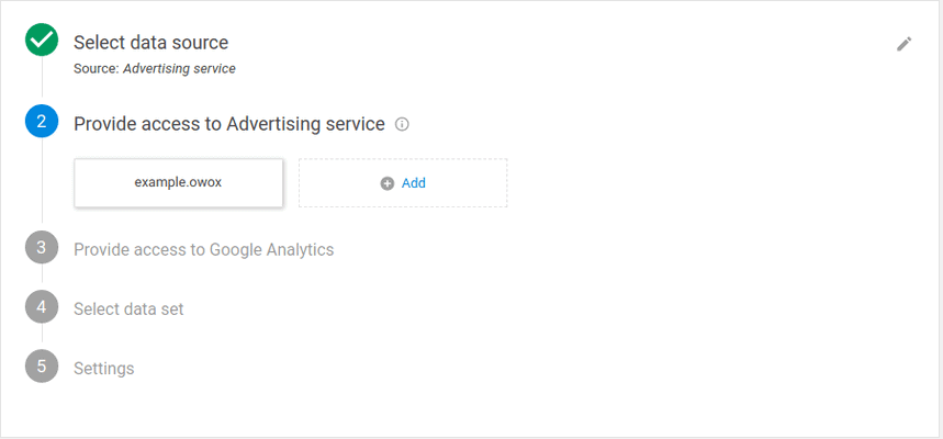 provide access to advertising service
