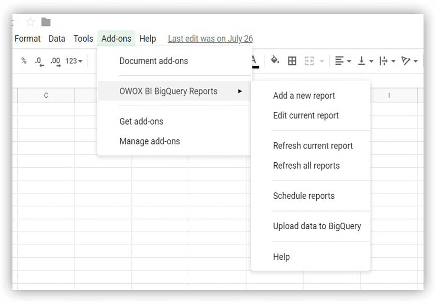 OWOX BI BigQuery Reports