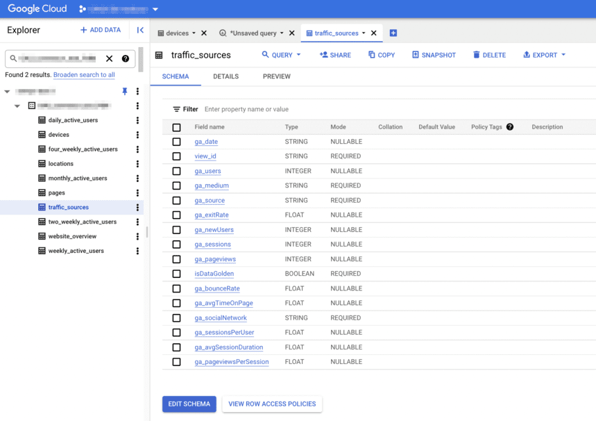 upload your historical data from Universal Analytics to Google BigQuery