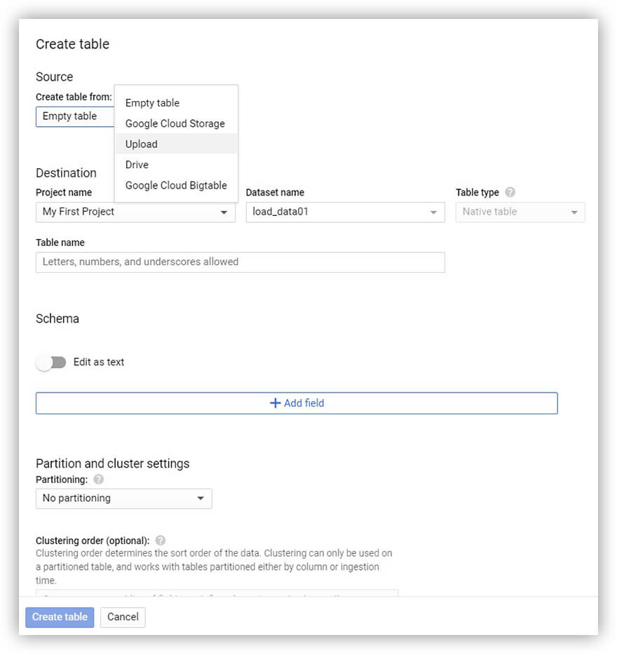 CSV file