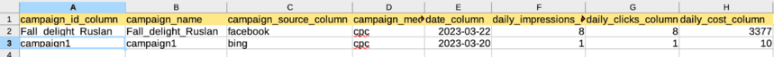 Campaign_id_column field