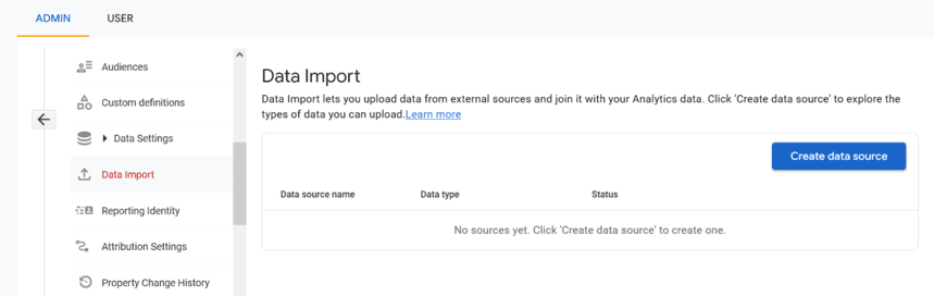 Admin panel — Property — Data Import