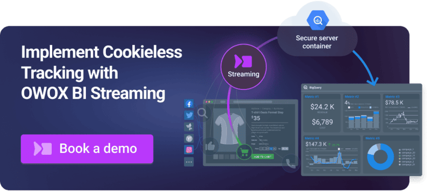 Implement Cookieless Tracking with OWOX BI Streaming