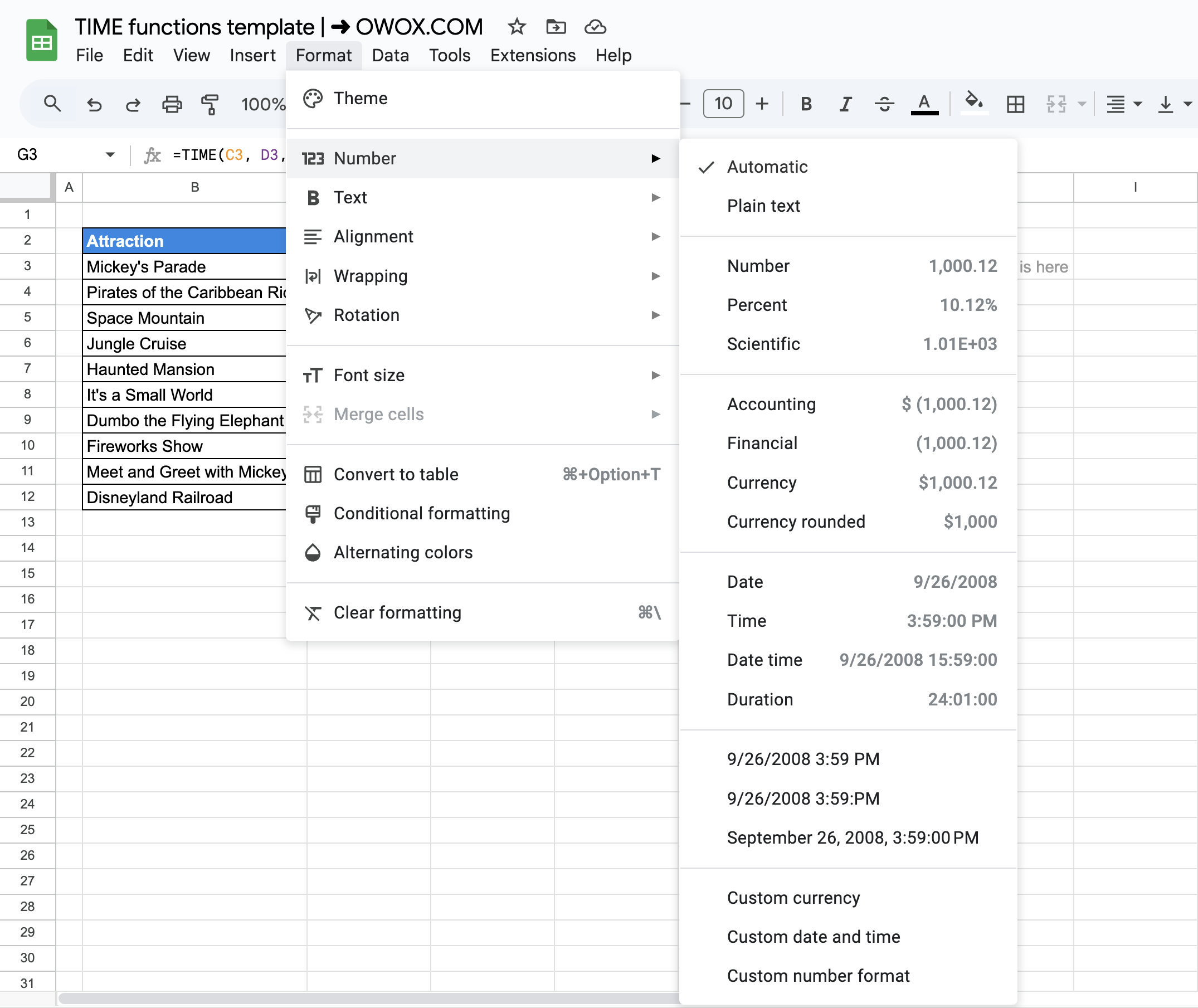 Double-Check Time Formats