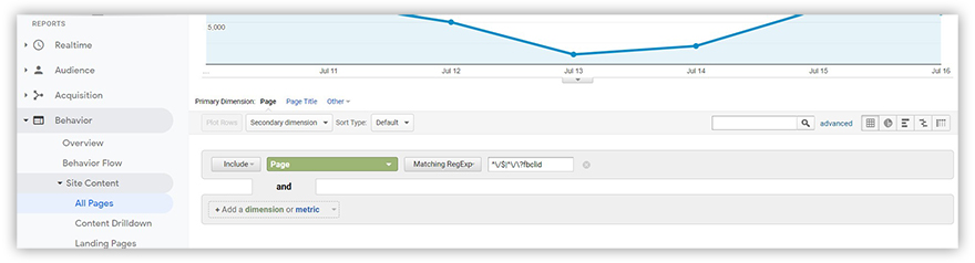 Regular Expressions field